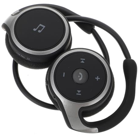 HAKIDZEL Casque sans Fil Sport Micro pour Entraînement, Écouteurs D'entraînement Légers, Design Tête, Couleur Noire, Taille Compacte, Usage Course Et Fitness