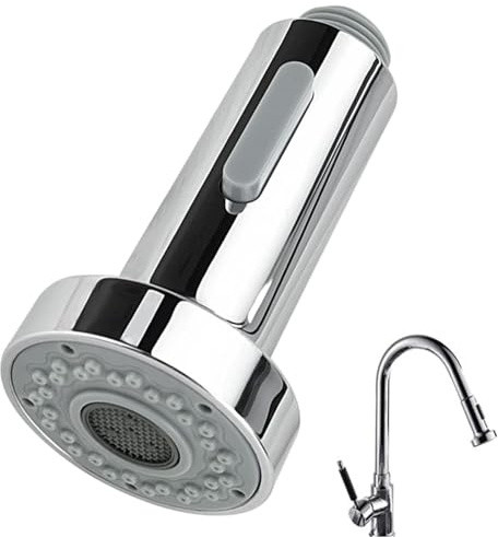 2 Funktionen Küchenarmatur Sprühkopf Ersatzteil Anti-Splash Duschkopf Küchenarmatur Sprühkopf für Küche Ausziehbarer Wasserhahn & Badezimmer Mischbatterie Wasserhahn G1/2 Zoll