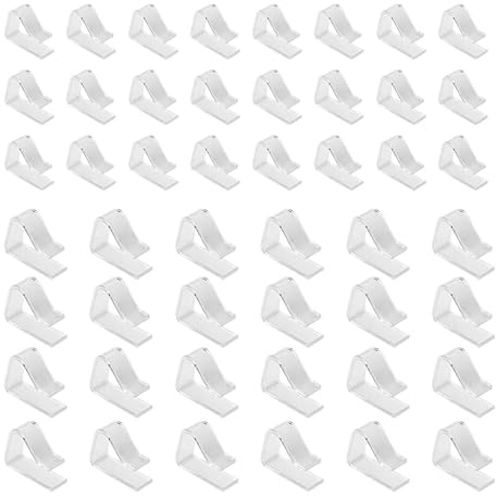 huoanpo 24 Plastic Table Cloth Clips, Transparent Outdoor Tablecloth Clips, 2 Sizes Table Cloth Clip for Inside Tables, for Indoor Outdoor, Wedding, Party, Picnic, Camping to Secure Tablecloths