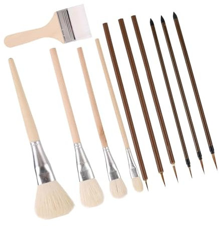 11 Pcs Artist Brushes Art Paintbrush Set Paint Brushes Watercolor Brushes Ceramic Paint Brushes Drawing Supplies