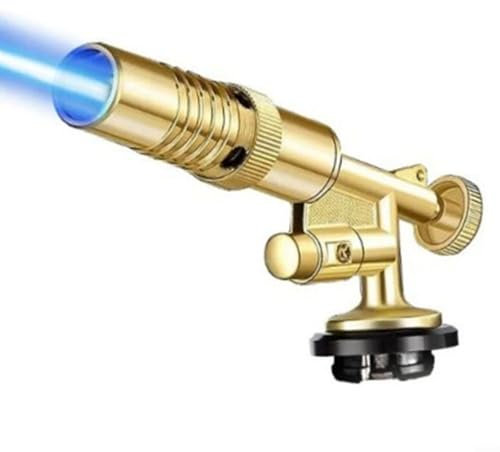 Fauhapyway Soplete de gas profesional, herramienta de cocina para barbacoa, boquilla de soldadura de cobre con control de temperatura para trabajos de metal