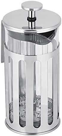 TIKATARER Filtro de Prensa Francesa, Filtro de Cocción de café de Prensa Francesa de Vidrio de Acero Inoxidable con Delicado de Vidrio de Francés para Preparar té, café en Casa, en la Oficina (350ML)