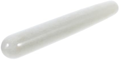 Yardenfun Jade Massage Stab Klein aus Natürlichem Jade Material Glatte Oberfläche Leichtes Gesichtsmassagegerät gegen Schwellungen und Schmerzen Tragbar für Hautpflege und Reisen