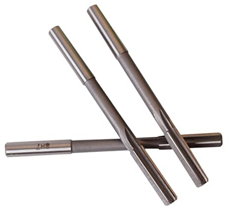 Handreibahle, HSS-Reibahle mit 2–4 mm Schnittdurchmesser, Schnellarbeitsstahl-Reibahle geradem Schaft, rotierendes Werkzeug for Spannen(2Pieces 4mm)