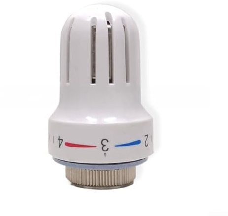 Testa M30*1 5 del termostato del radiatore del riscaldamento a pavimento dell'acqua infilata con i controlli regolabili e la protezione antigelo