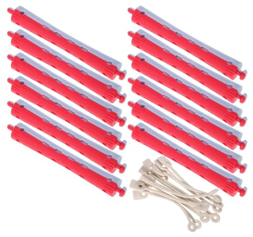 Varillas de Rizado de Plástico Antideslizantes para Permanente, 12 Piezas | Uso Profesional en Salón Casa, Diseño Versátil para Rizos Duraderos, Accesorios de Peluquería DIY
