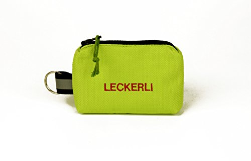 ANDREAS WIPPER Mit Wunschname möglich. Futterbeutel, Leckerlibeutel, Futtertasche, Leckerlitasche, Schlüsselanhänger Leckerli Green Edition