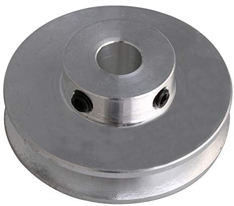 41x16x8 MM Silber Aluminiumlegierung Einzelnut 8 MM Feste Laufrolle für Motorwelle 3-5 MM PU Rundriemen