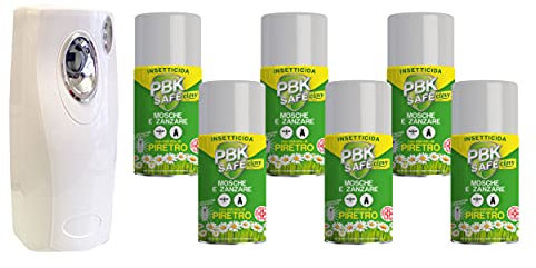 cubex professional BOMBOLA INSETTICIDA A Base di ESTRATTO di PIRETRO Naturale PYTETRIN L Plus (6, EROGATORE)