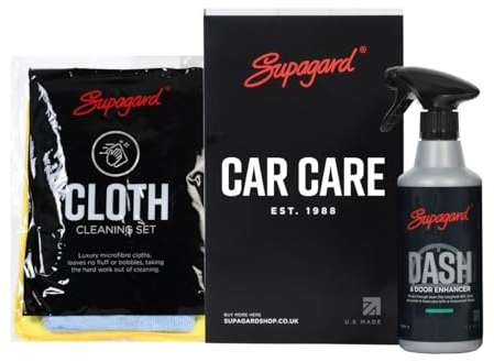 Supagard Dash & Door Cleaner, 500ml – Interior Cleaner for Vinyl, Rubber, & Plastic with Satin Finish, Easy Application, and New Car Smell