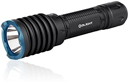 OLIGHT Warrior X 3 LED Taschenlampe 2500 Lumen 560 Meter Leuchtweite, USB wiederaufladbar Helle Taktische Taschenlampe IPX8 Wasserdicht mit Glasbrecher für Outdoor, Camping, Wandern(Schwarz)