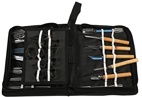 Otufan Outils De Sculpture Alimentaire, 1 Ensemble 46 Pièces Kit D'outils De Sculpture Ciseau Portable Pour Légumes Et Fruits Pour Produits De Coupe De Cuisine