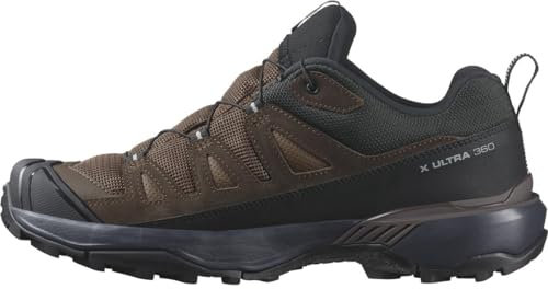 Salomon X Ultra 360 Leather Gore-Tex wasserdichte Herren Wanderschuhe, Outdoor-bereit, Grip, Schutz bei jedem Wetter, Dark Earth, 42 2/3