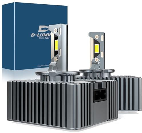 D-Lumina D5S LED Lampadine LED per Auto a Prova di Errore 100% Canbus 120W 20000LM Sostituisci Lampadine Allo Xeno HID OEM Plug and Play - 2 lampade