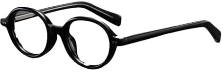 GddOGUK Fake Brille Exquisite Brillenfassungen, Retro-Oval-Brillenfassungen, Kunst-optische Brillenfassungen, Computer-/Spiel-/Lesebrillen Angenehm zu tragen