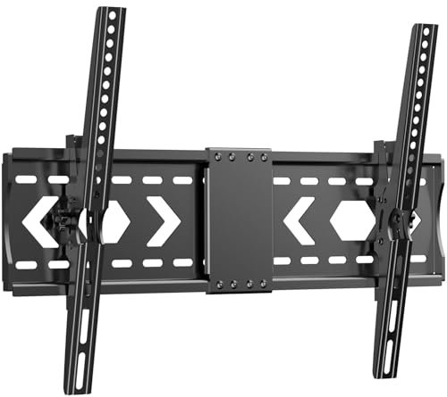 WNJQBY Supporto da parete inclinabile per la maggior parte dei televisori LED LCD OLED al plasma da 32-84 pollici fino a VESA 600 x 400 mm, capacità di peso di 61,2 kg, sottile staffa da parete