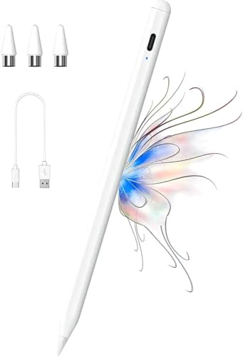 Stylus Pen for Touch Screen with Magnetic Design, OvaVent Rechargeable Universal Digital Pens, POM 1.5 mm Nib iPad Pencil for Android/Apple iPad/Pro/Air/Mini/iPhone/Smartphones and Tablets Devices