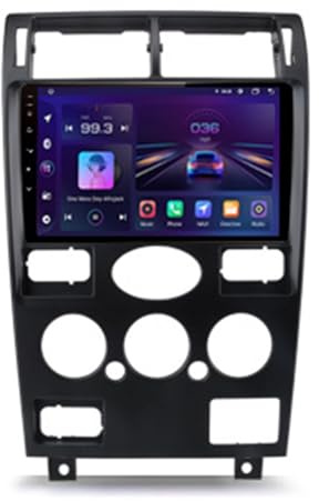 Pizgear Radio for coche V1 con Carplay inalámbrico de 256 GB y 2 Din con Android Auto, compatible con Ford, Mondeo, 3 2000-2007, reproductor multimedia, GPS, autorradio Interfaz multimedia para coche(