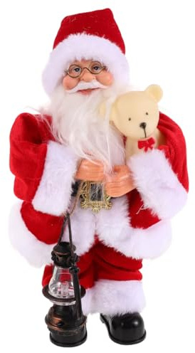 Ciieeo Tanzender Elektrischer Weihnachtsmann Niedliches Weihnachtsdekor mit Musik und Bewegung für Geschenkidee für Feiertage