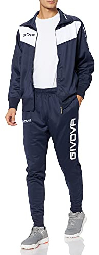 GIVOVA Visa, Tuta Da Ginnastica Uomo (IT, Testo, XXL, Regular, Regular, Blu/Bianco)