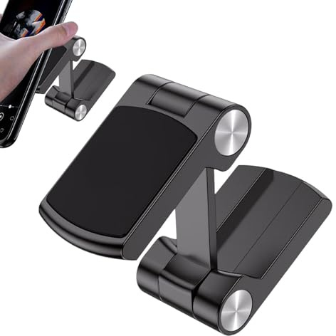 Stronrive Porta Teléfono para Coche,Cuna Plegable para Smartphone y Automóvil | Soporte Magnético para Teléfono En Salpicadero con Rotación 360°,Portamóvil para Viajes y Navegación en Vehículo