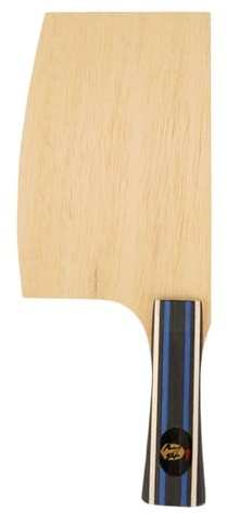 perfk Raquette de Tennis de Table en Bois, Forme Unique, Design Couteau, idéale pour Les Joueurs débutants et confirmés. Parfaite pour la compétition, Pas de Caoutchouc