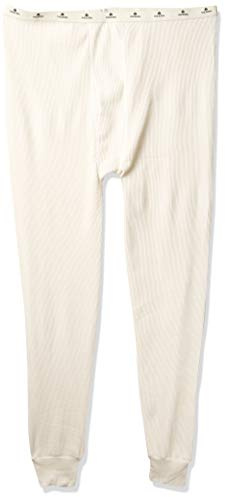 Indera Men's Maximum Weight Thermal Underwear Pant, Natural, Large