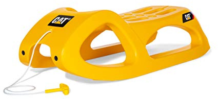 RollyToys rollySnow Cruiser CAT (trineo infantil, amarillo, para niños a partir de 3 años, orugas de acero, construcción estable) 200443