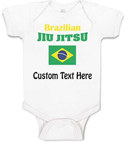 Cute Rascals Custom Baby Bodysuit Brazilian Jiu Jitsu Martial Arts Boy & Girl Baby Clothes Funny Cotton A White Personalized Text Here Newborn
