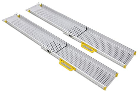 LMEILI Klappbare Rollstuhlrampe Aus Aluminium, Roller, Kofferrampe, Tragbar, Mobilitätshilfe, Kofferhilfe, Für Zuhause, Van, Stufen