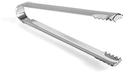 1 PZ Pinze Per Il Ghiaccio, Pinze Per Cubetti Di Ghiaccio Per Zucchero Pinze Da Cucina In Acciaio Inox Pinze Da Cucina Per Buffet Barbecue Pinze Per Pane Caramelle (argento)