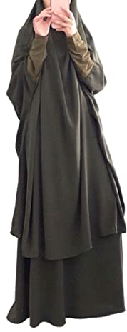 Frauen muslimisches Kleid mit Kapuze Hijab Gebetskleidung Abaya islamische Robe Maxi afrikanischer Kaftan Islam Dubai Türkei Kleidung