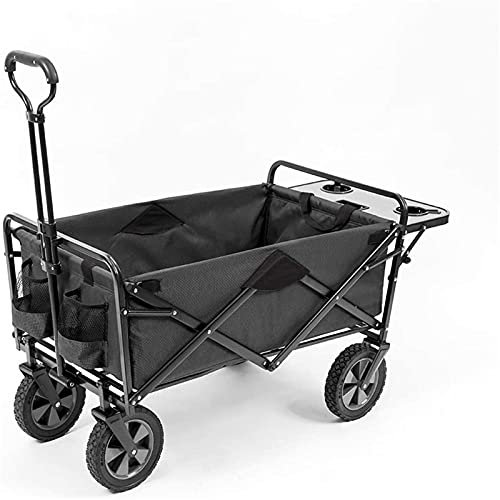 Chariot de Jardin CartLife Pliable Pliant Jardin extérieur Parc Utilitaire Chariot Pique-Nique Camping Panier bébé Poussette Chariot pour Plage Transport dimmable