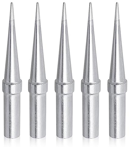 Mesee 5 Pieces ETO Soldering Tip Set Weller ET Series Soldering Iron Tips Replacement Lead Free Solder Iron Welding Tips Kit for WE1010NA WES51 WES50 WEP70 Weller Solder Station