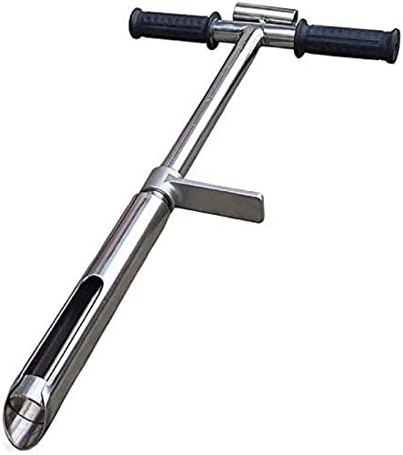 Sonde De Sol, Échantillonneur De Sol en Acier Inoxydable, Poignée Tubulaire en Forme De T en Acier Inoxydable pour L'Échantillonnage De Carottes De Tubes, Utilisée dans Les Fermes De Pelouse De Jardi