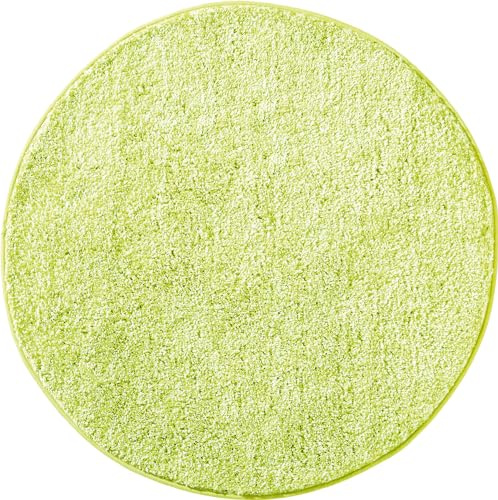 REDBEST Badematte Frisco apfelgrün-hellgrün Größe rund: 90 cm Ø