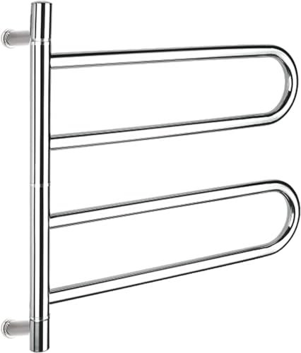 Scalda asciugamani Radiatore Scaldasalviette Elettrico Da 53 W, Portasciugamani Riscaldato In Acciaio Inossidabile 304, Portasciugamani Riscaldato Montato A Parete For Stendibiancheria For Il Bagno Di