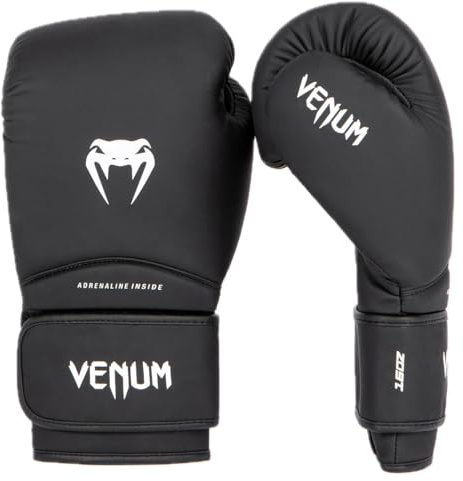 Venum, Contender 1.5 Boxhandschuhe, Unisex Erwachsene, 14 Oz, Schwarz/Weiß