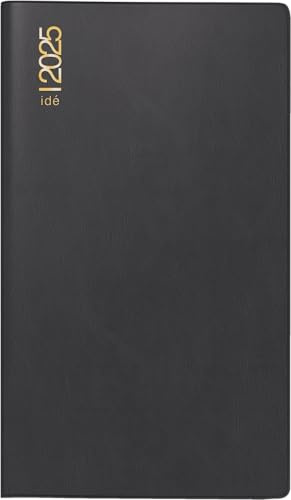 rido/idé Pocket Calendar Mod. TM 12 2025 | A6, Plastic, Black