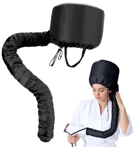 1 Pieza Casco Para Secador De Pelo, Gorra de Secado de Pelo Ortátil Gorro Secador Capucha Ajustable para Pelo de Mano, Gorro de Secado Suave Para Secar Peinar Rizar Acondicionar Profundamente