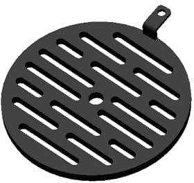 Kaminrost - Passend für Hark Kaminöfen inkl. Modellübersicht - Ascherost Kamin aus massivem Stahl - feuerfest & hitzebeständig - Kaminrost Feuerrost Kaminofen Rost [Ø 185x10 mm]