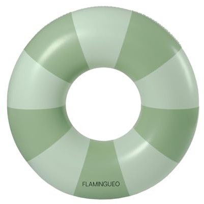 Flamingueo Bouee Piscine - Matelas Piscine, Bouée Gonflable, Bouee Piscine Adulte, Gonflable Plage, Accessoires Piscine, Bouee Geante (110x110x27 cm)
