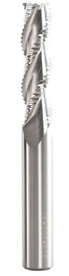 Temhyu HRC60 Fresa for sgrossatura in metallo duro integrale 3F 4F Fresa CNC Punte for metallo Sgrossatura Lavorazione Alluminio Rame Plastica Router Bit(Aluminium,20X100)