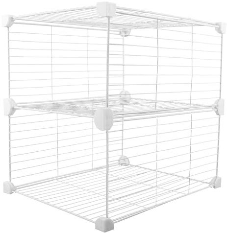 LIFKOME Organizer Frigorifero in Metallo Divisorio per Congelatore Cestello in Filo per Ripiani Frigo e Freezer Separatore Multiuso per Cucina e Conservazione Alimenti