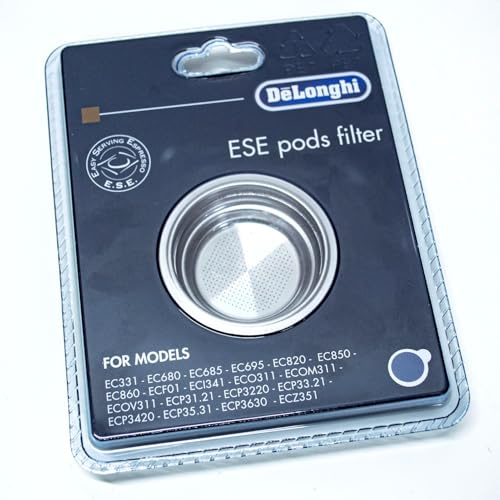 JPshop - Filtro caffè Cialde per macchina da caffé Dedica Distinta Scultura Icona compatibile con DeLonghi DLSC402