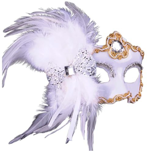 Generisch Maskerade Venezianische Maske Damen Herren Karneval Dekorationen Venezianische Retro Masken Abendkleid Tanz Balle Party Augenmaske Frauen Männer Partymaske