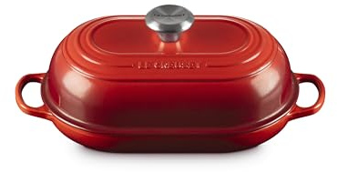 Le Creuset Enameled Cast Iron Oval Bread Oven, 11.5 inch, Cerise
