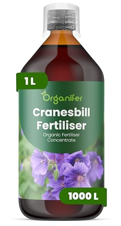 Engrais liquide organique 1L pour géranium vivace – favorise racines et floraison – Organifer