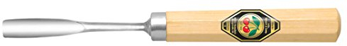KIRSCHEN Werkzeuge 3231004 | Kerbschnitzbeitel mit Weißbuchenheft Stich 10, gekröpft & tiefer Höhlung - 4mm