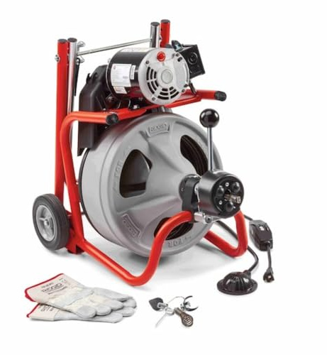 RIDGID 12128 3-Piece Tool Set for Model K-400 & K-3800 Drain Cleaning Drum Machine with Bulb Auger, T-211 Spade Cutter, and A-13 Pin Key